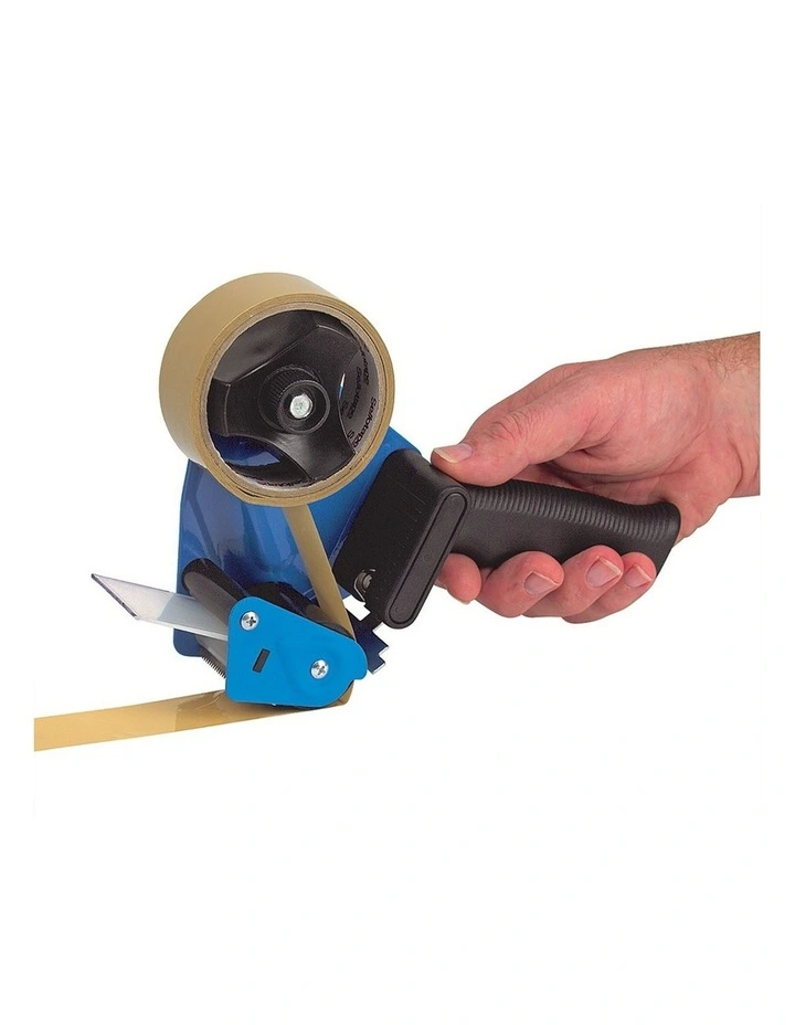 Box Packaging 50mm Sticky Tape Holder Handheld Dispenser Gun w/Cutter