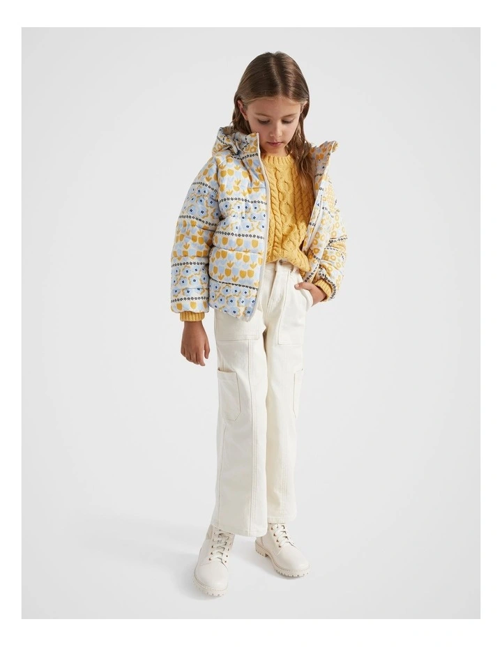 Carpenter Pocket Jeans in Cream