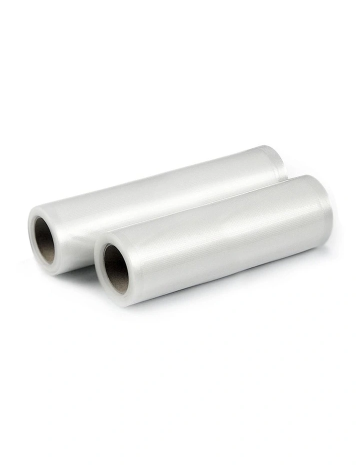 Commercial Grade Vacuum Food Sealer Bag 2 Roll 22cm And 28cm in White