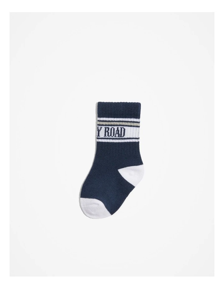 Unisex Heritage Sock in Navy