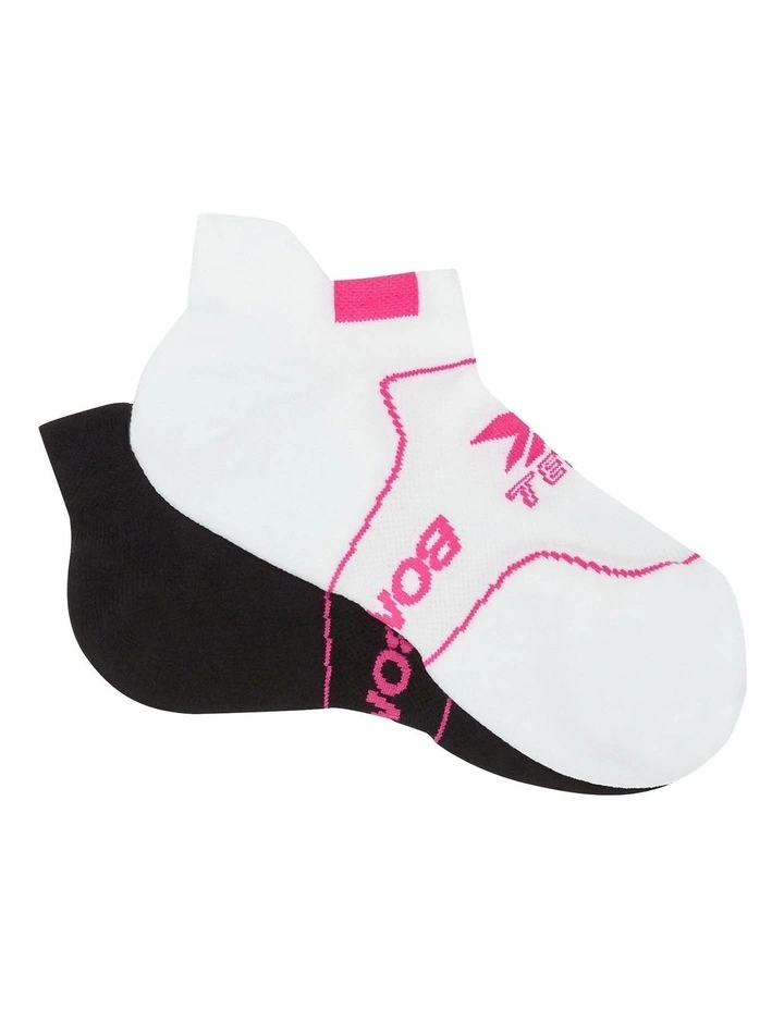 X-Temp Sport Low Cut Socks 2 Pack in Multi