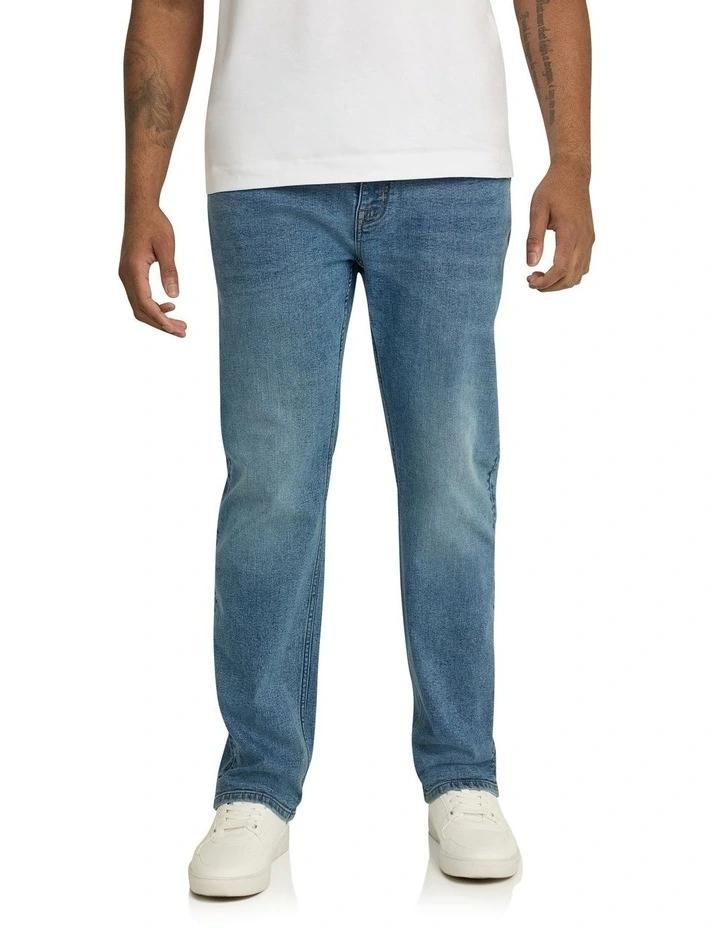 Isaac Regular Jean in Mid Wash