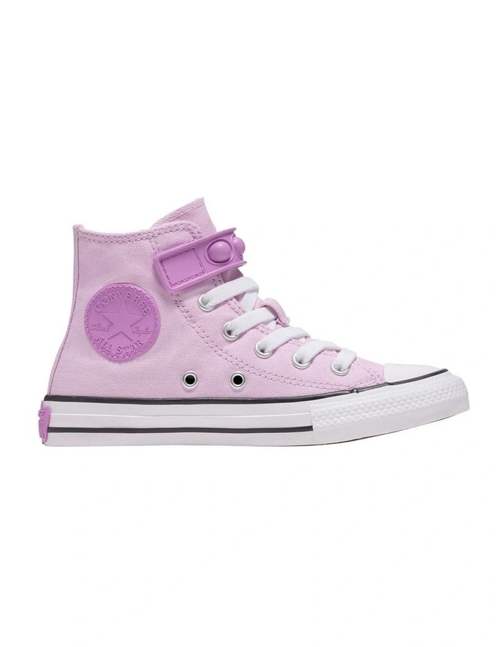 Chuck Taylor All Star 1V Hi Bubble Strap Youth Sneakers in Lilac