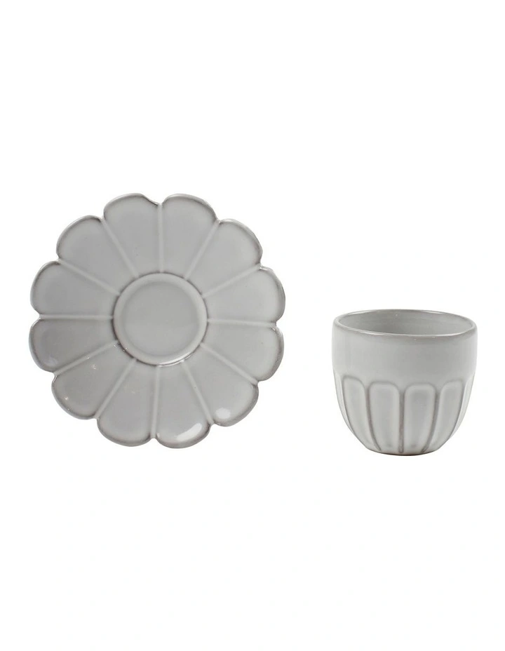 Hostess Espresso Cup and Saucer 90ml/11cm in Blanche