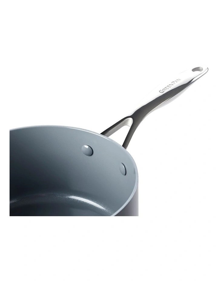 Valencia Pro Hard Anodized Healthy Ceramic Nonstick 2QT Saucepan Pot with Lid