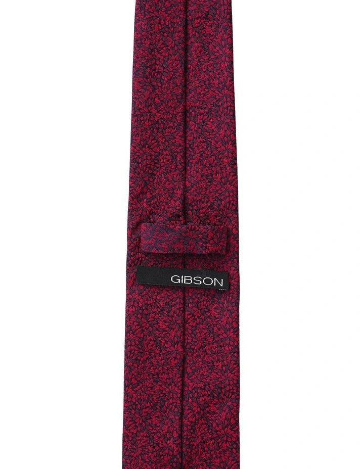 Ice Crystals Silk Tie in Red