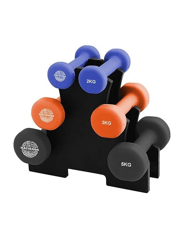 7Pc 2/3/5kg Weighted Dumbbell with Rack Set