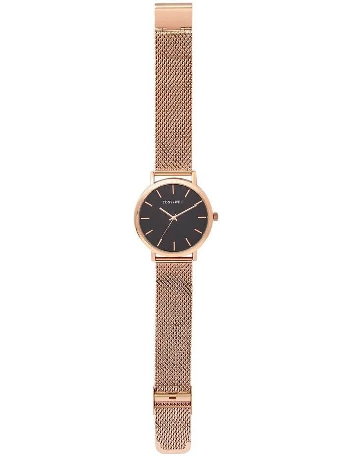 Classic Mesh Watch in Rose Gold