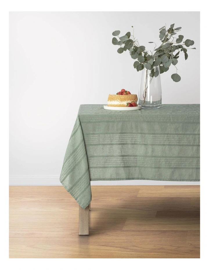 Peyton Tablecloth 150x300cm in Sage