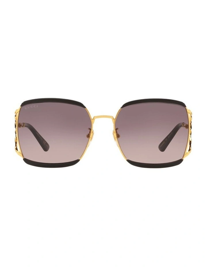 GG0593SK Gold Sunglasses