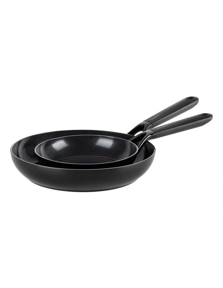 SmartShape Frypan 20/28cm 2 Piece Set in Black