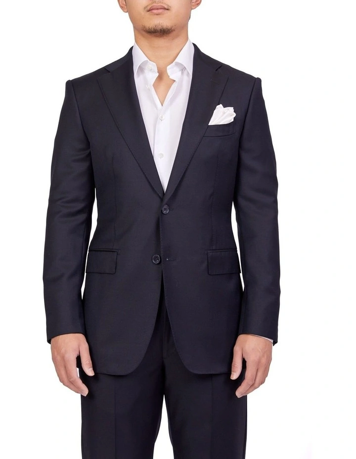 Full Canvas Plain Suit NAVY REG