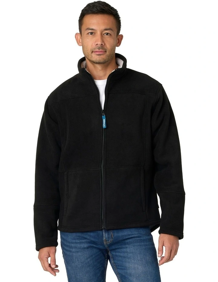 Lumber Fleece Jacket in Black