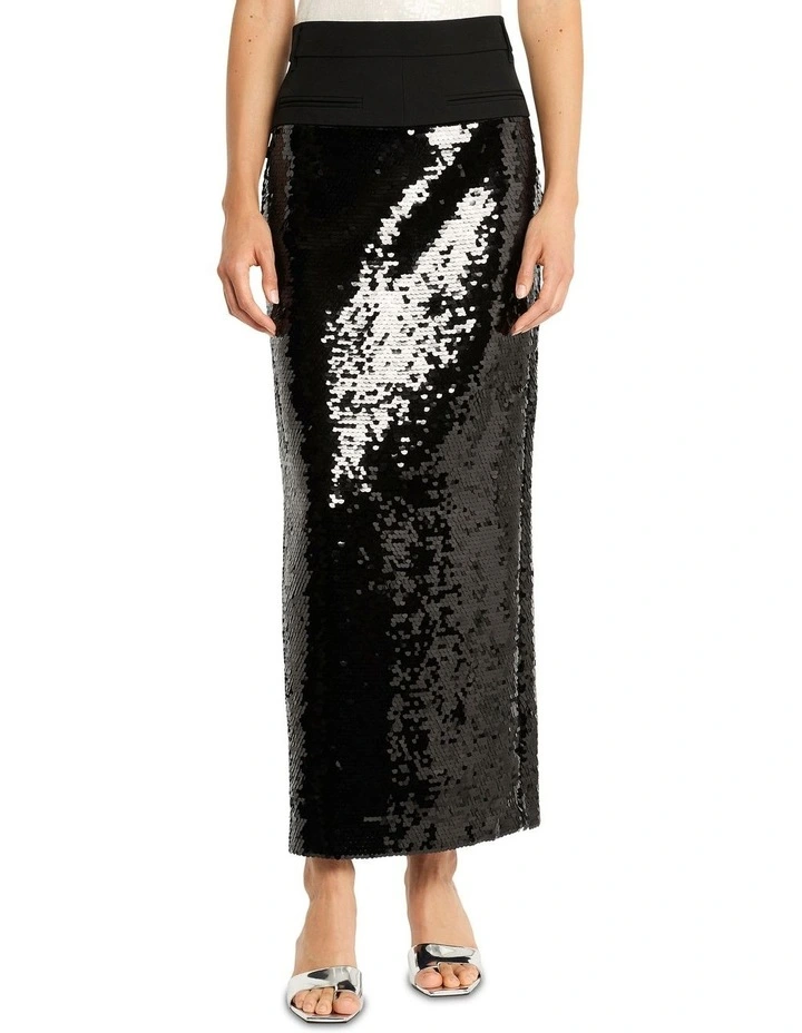 Deliria Maxi Skirt in Black