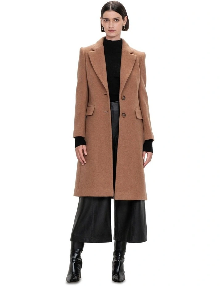 Camel Midi Coat