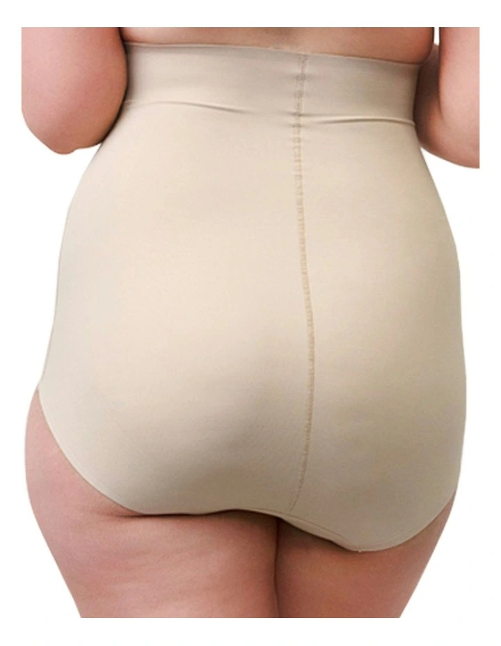 Sleek Essentials Ultra High Waist Shaping Brief in Warm Beige