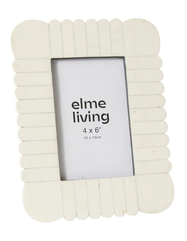 Senan 4x6 Photo Frame in Cream