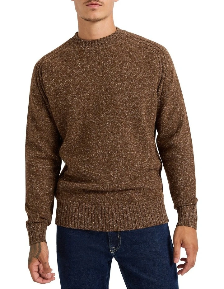 Jens Merino Silk Knit Top in Stag