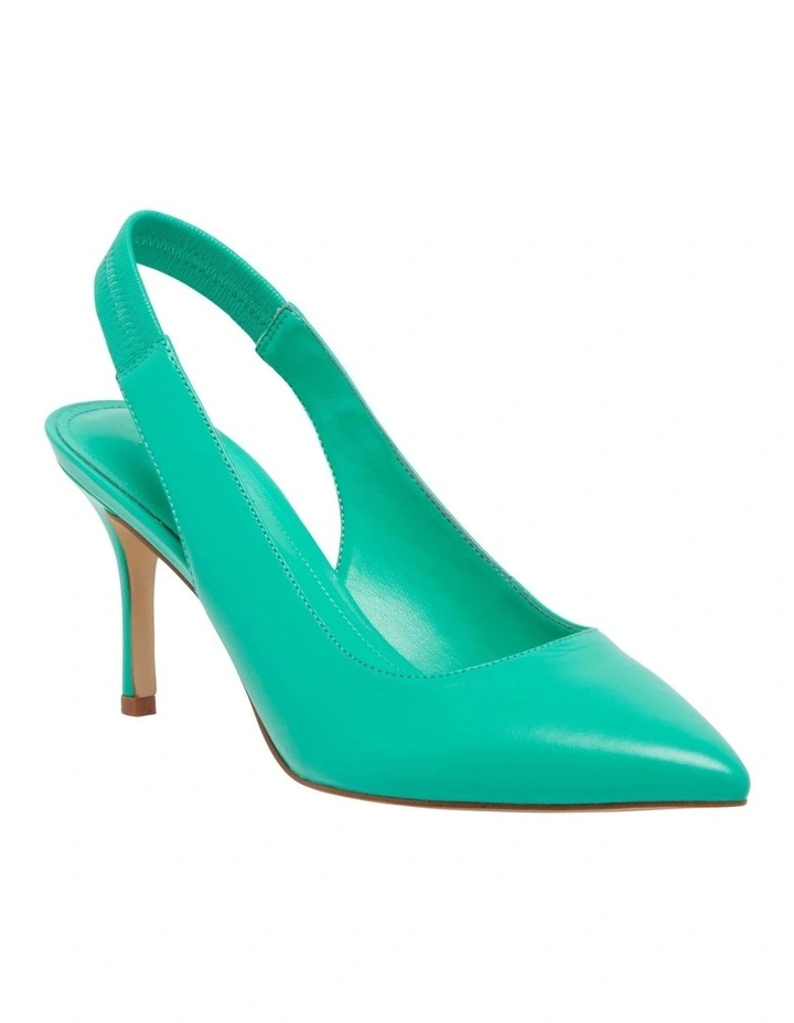 Malay Slingback Pump in Green