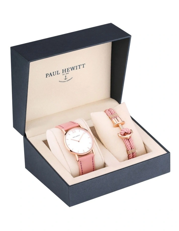 Perfect Match Peach Watch & Bracelet Gift Set PH-PM-5-M