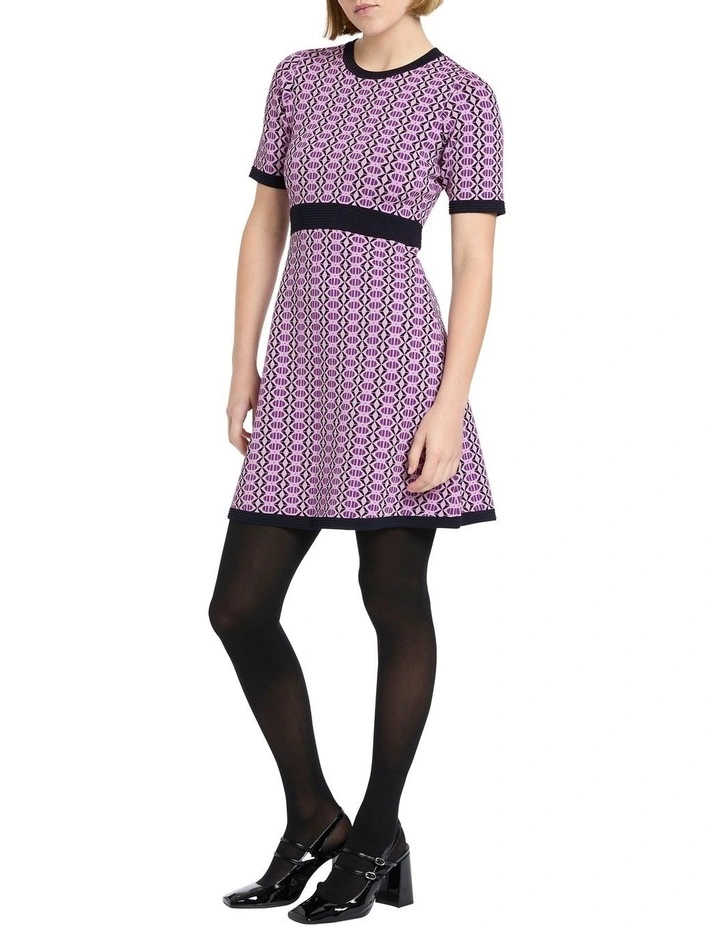 Homecoming Queen Knit Dress in Homecoming Multi