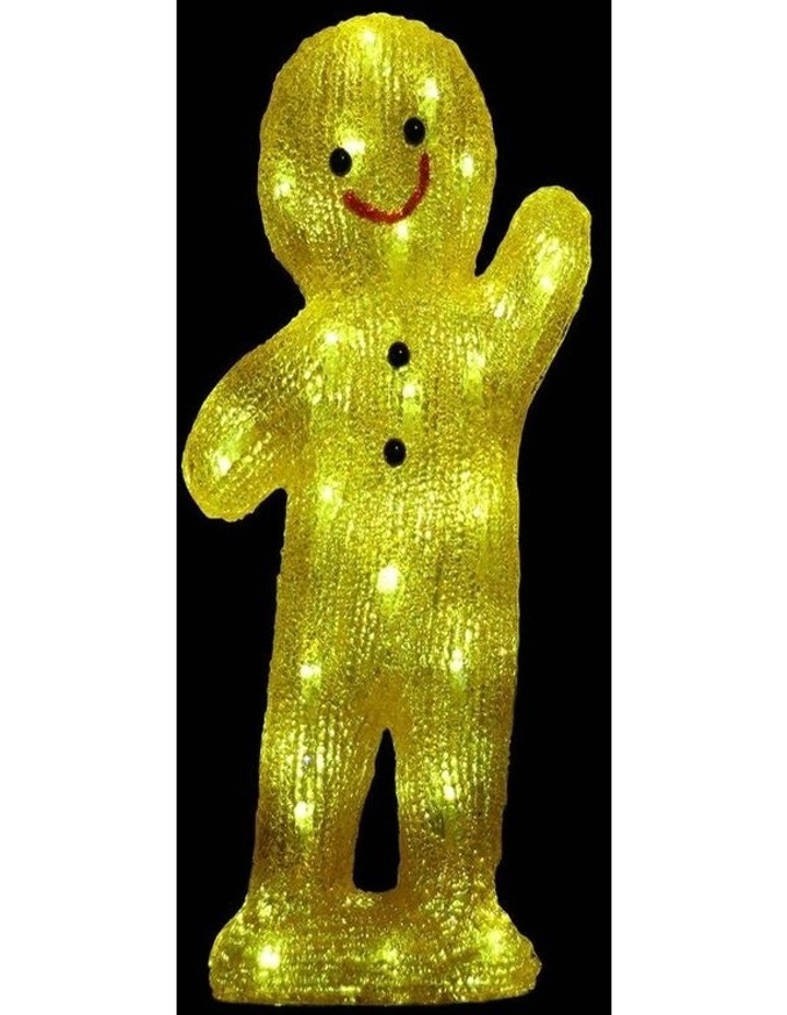 Acrylic Gingerbread Man Christmas Light 40cm