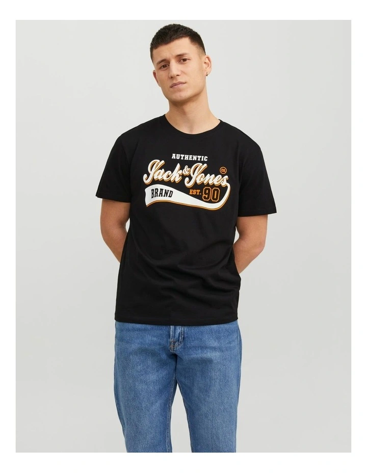 Logo Organic Cotton T-Shirt in Black