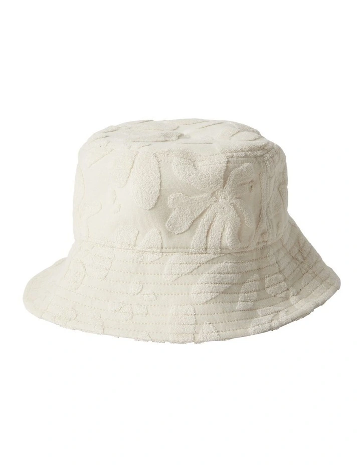 Jacquard Bucket Hat in Whitecap