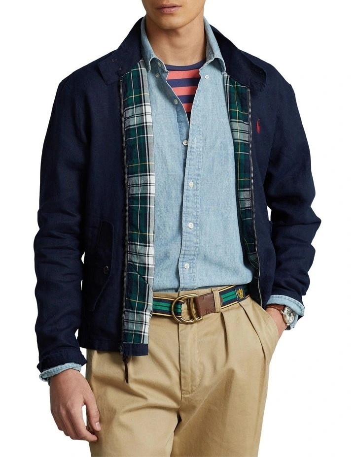 Linen Jacket in Navy