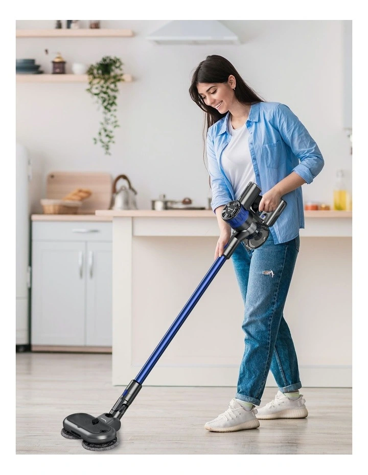 X9 Twin Spin Turbo Mop Vacuum Cleaner in Blue