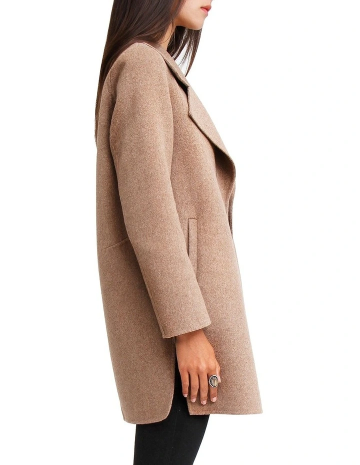 Ex-Boyfriend Oat Wool Blend Oversized Jacket