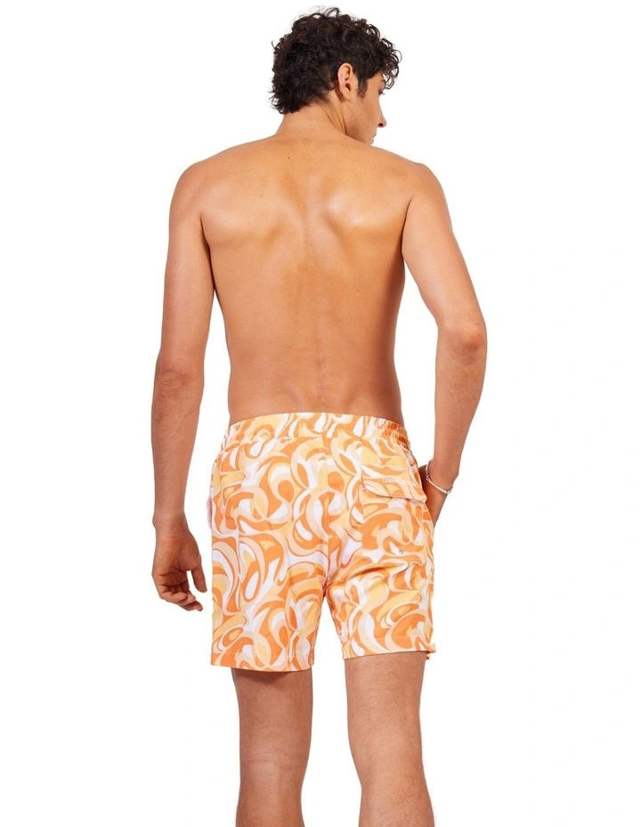 Limited Edition Sustainable Swim Short in Orange