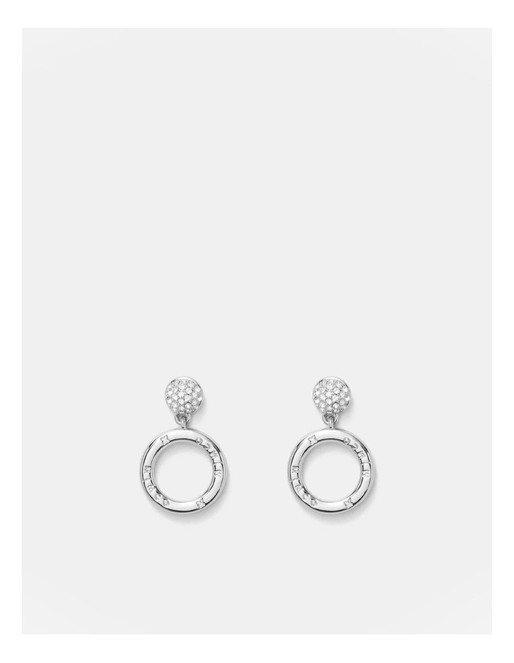 Circulate Drop Earrings in Silver