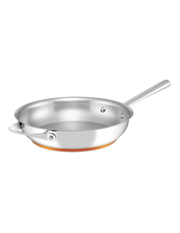 Per Vita Copper Base Stainless Steel Induction Open French Skillet 28cm