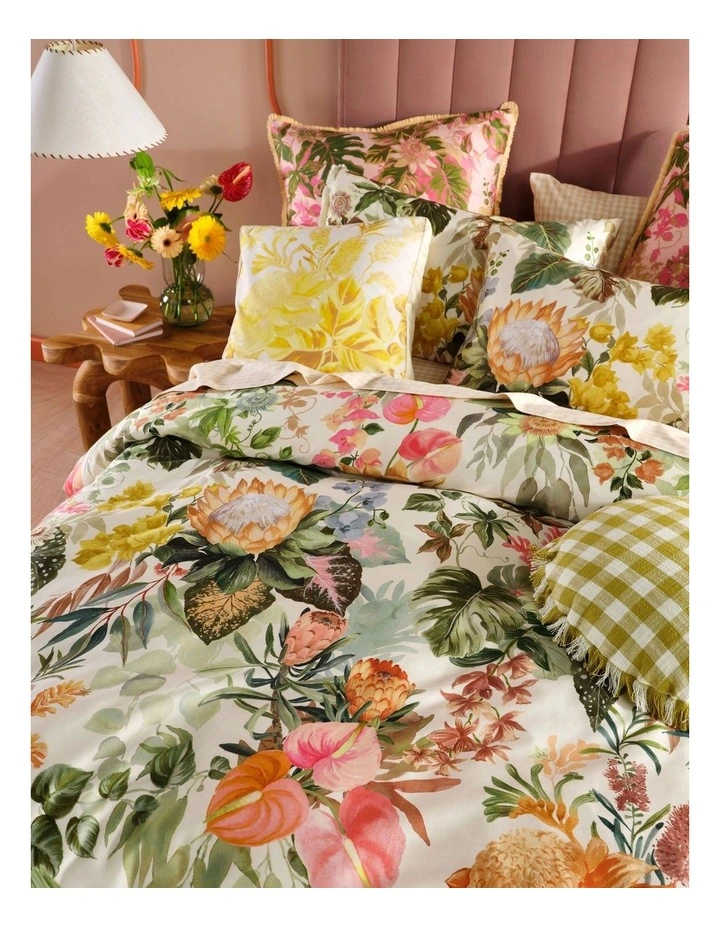 Passionflower Quilt Cover Set in Multi