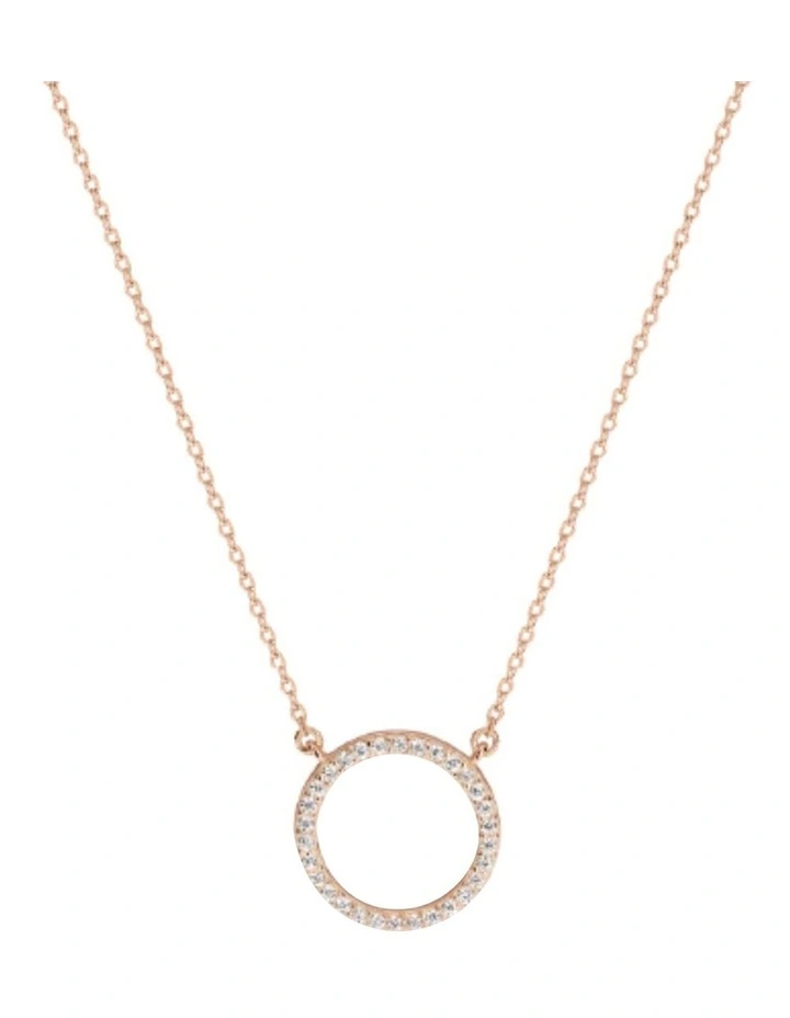 Ara Rose Pendant Rose Gold Necklace