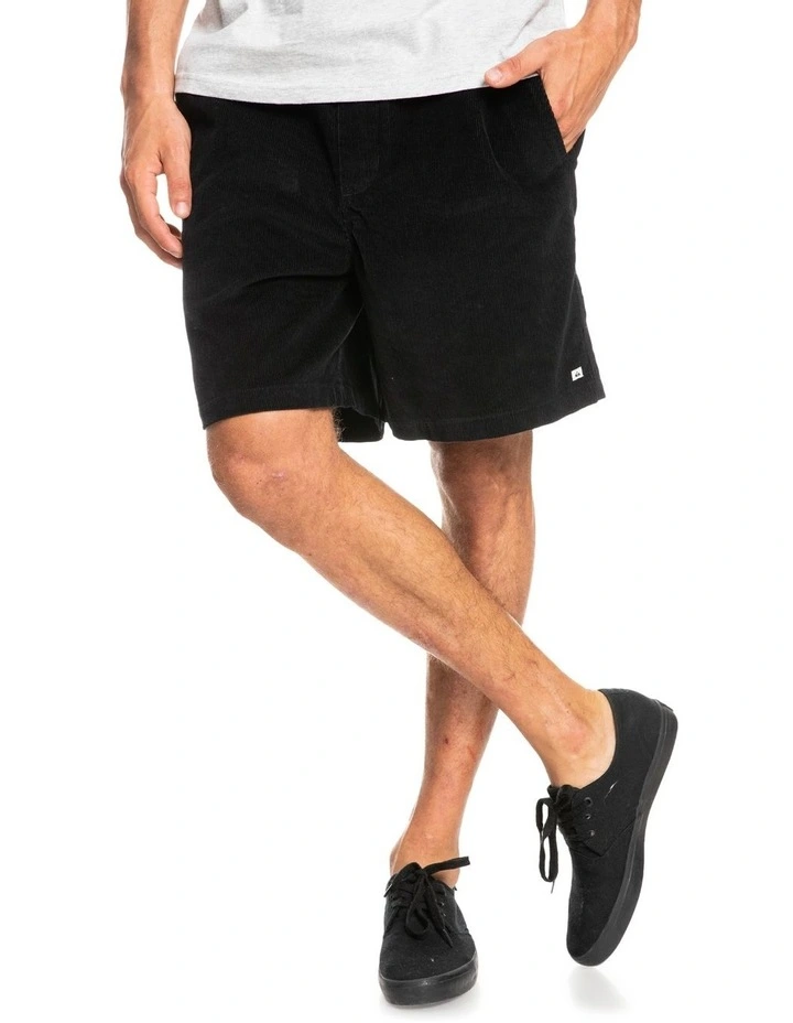 Taxer Cord Shorts In Black
