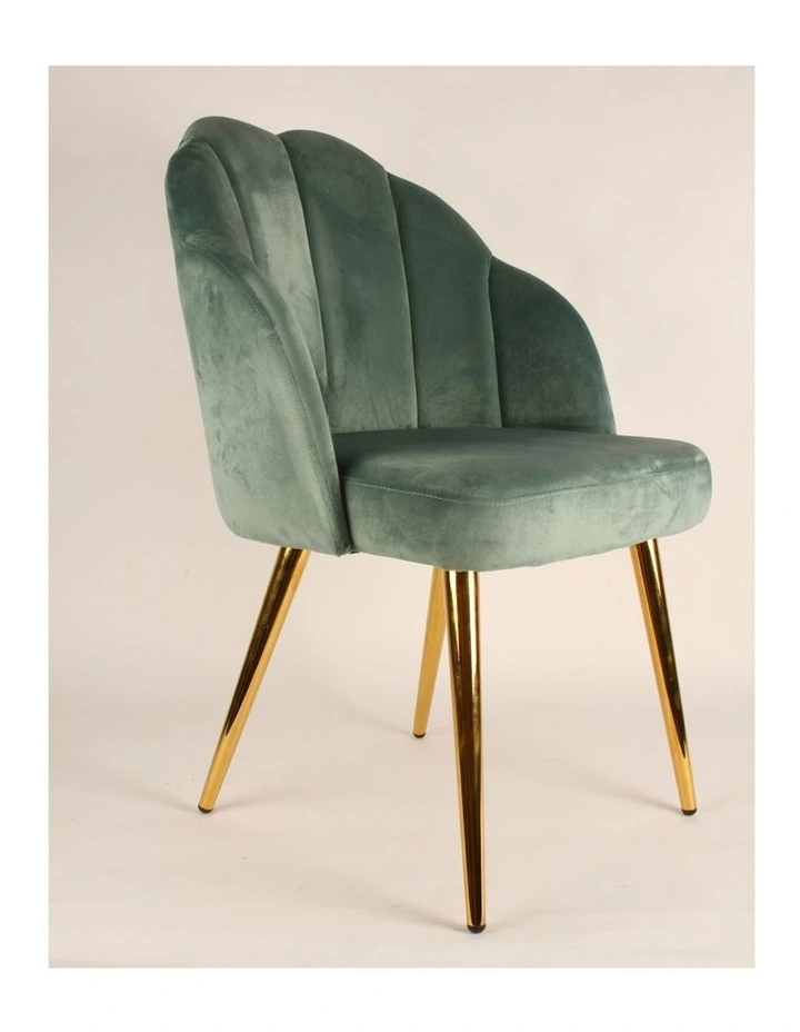 Hope Scallop Occasional Chair in Green