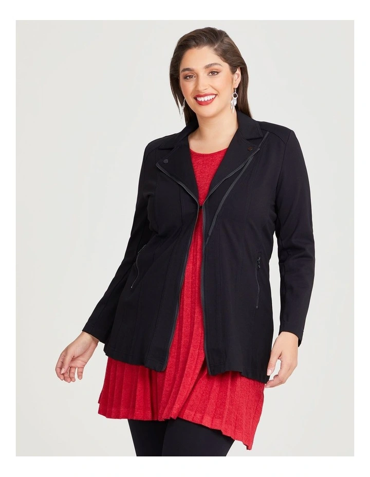Bamboo Ponte Fundamental Jacket in Black