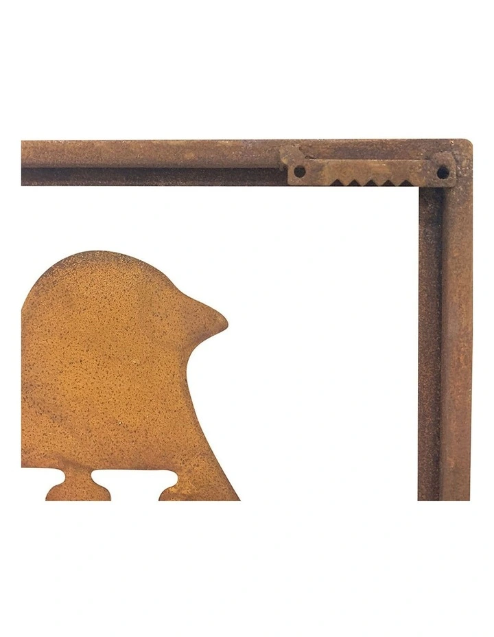 Home Laser-Cut Wall Art Sign in Rust