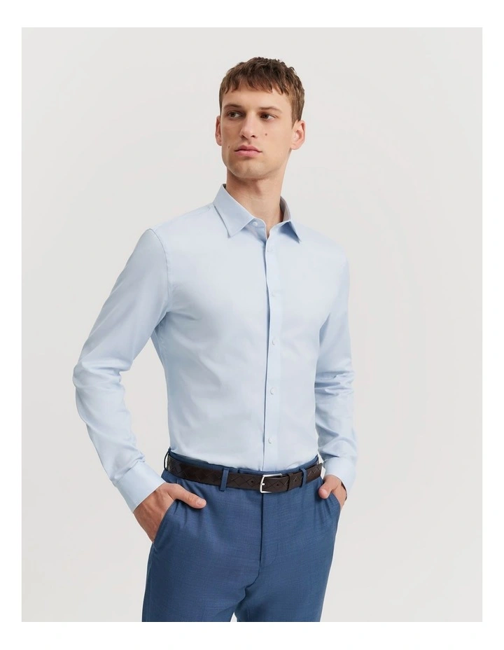 Slim Fit Oxford Shirt in Sky Blue