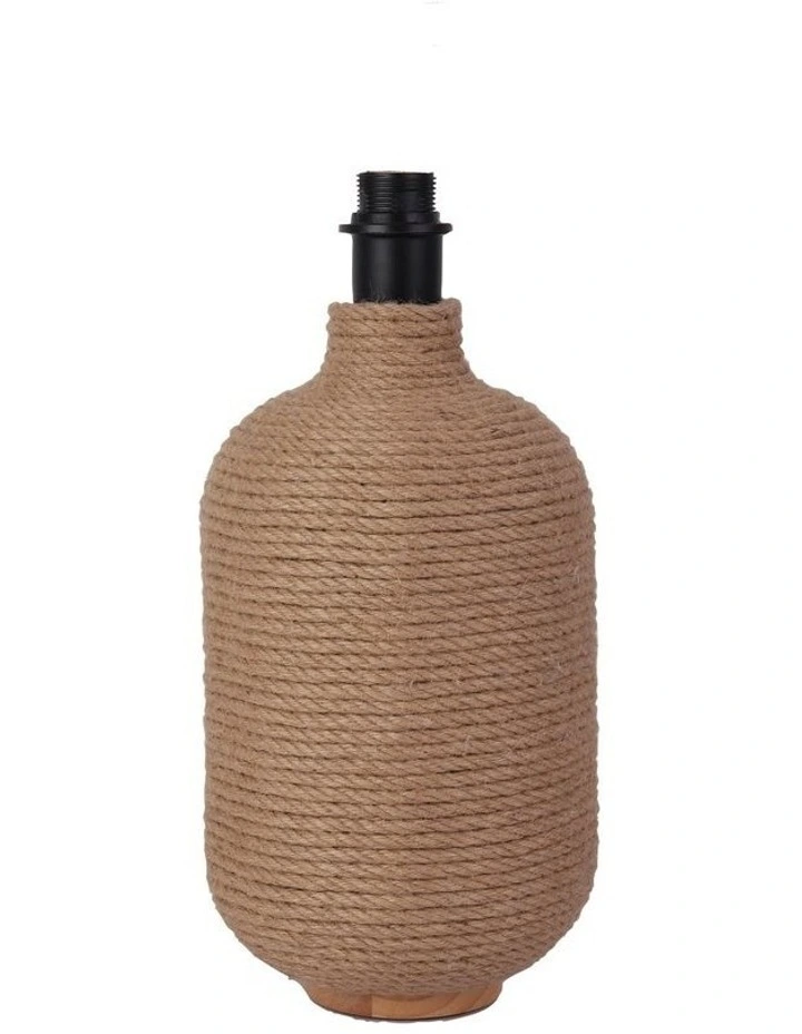 Lariat Rope Table Lamp Base Natural