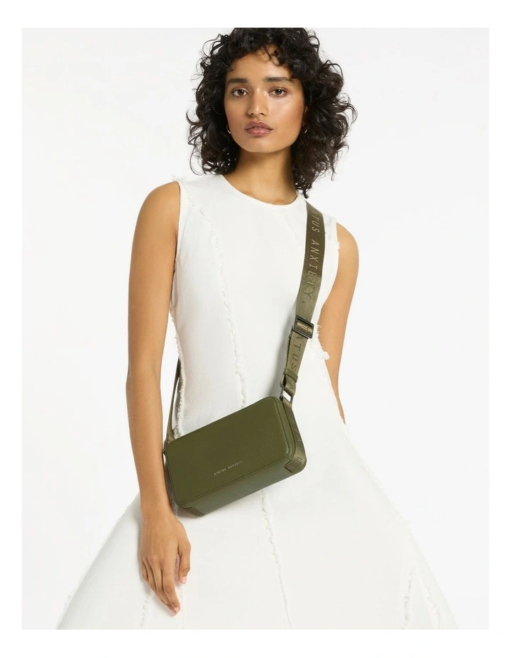 Delirium Web Crossbody Bag in Khaki