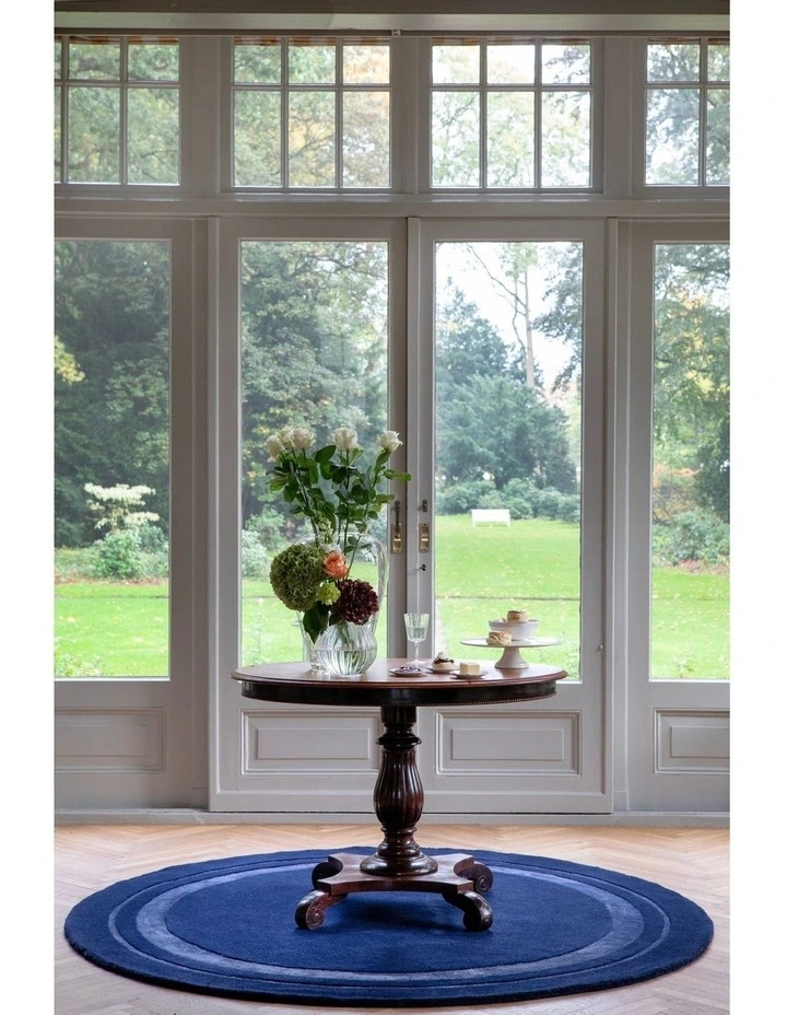 Redbrook Round Rug 081808 in Midnight