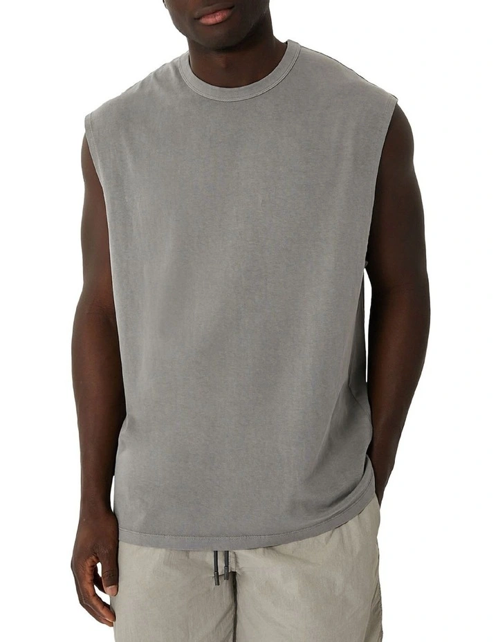 The Del Sur Sleeveless Tee in New Marle Grey