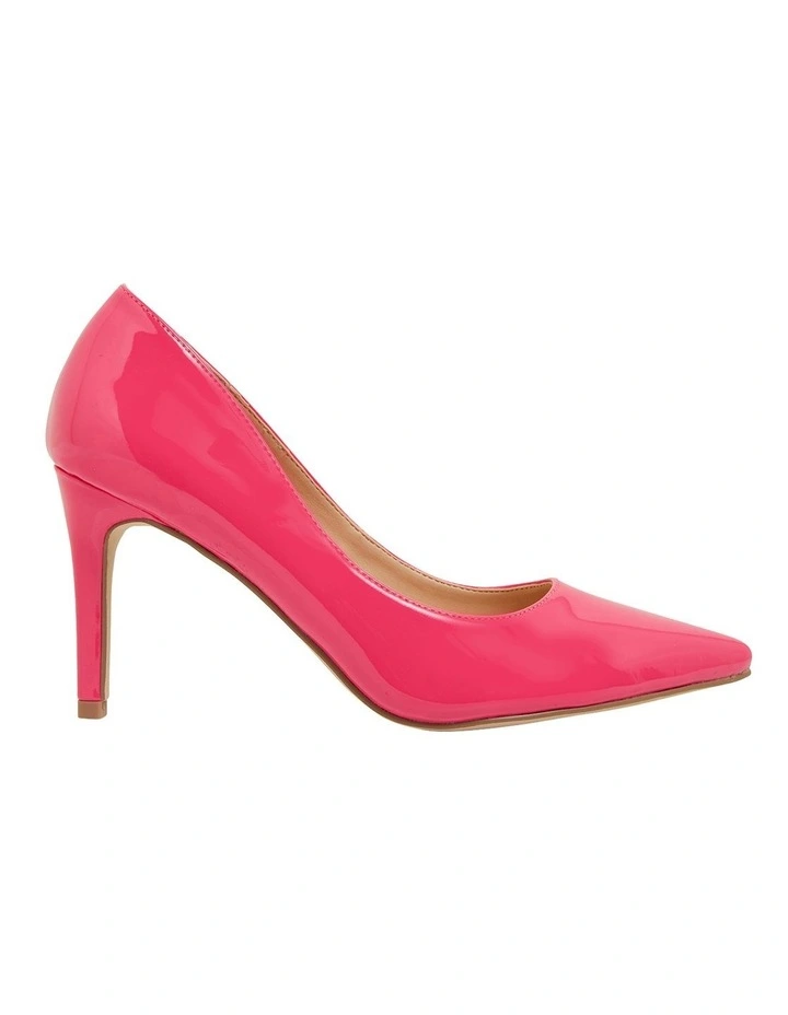 Wild Pink Patent Heeled Shoes