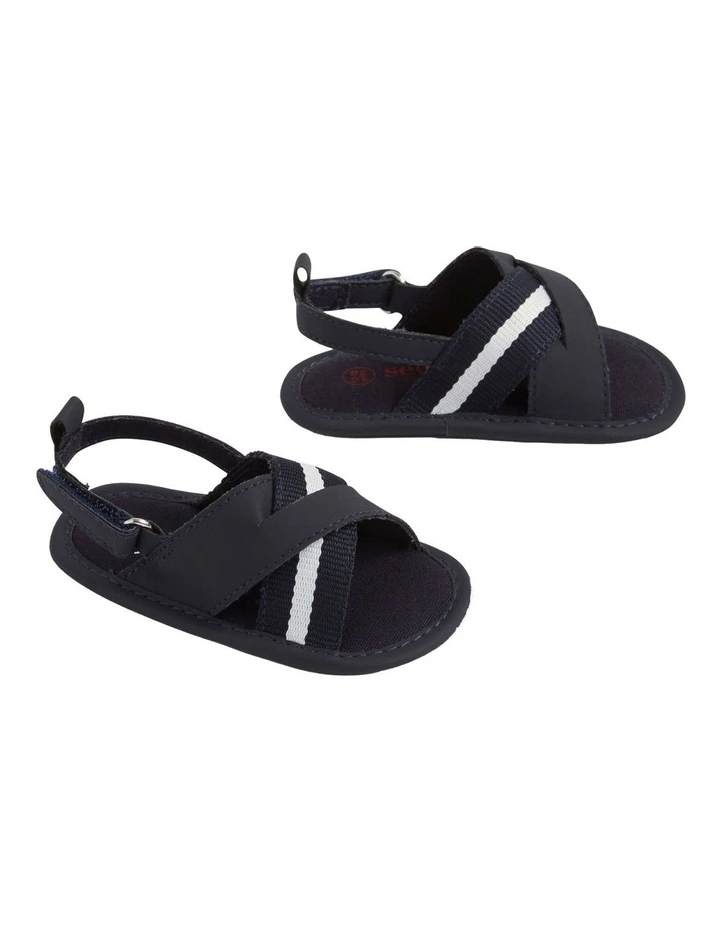 Tape Crossover Sandal