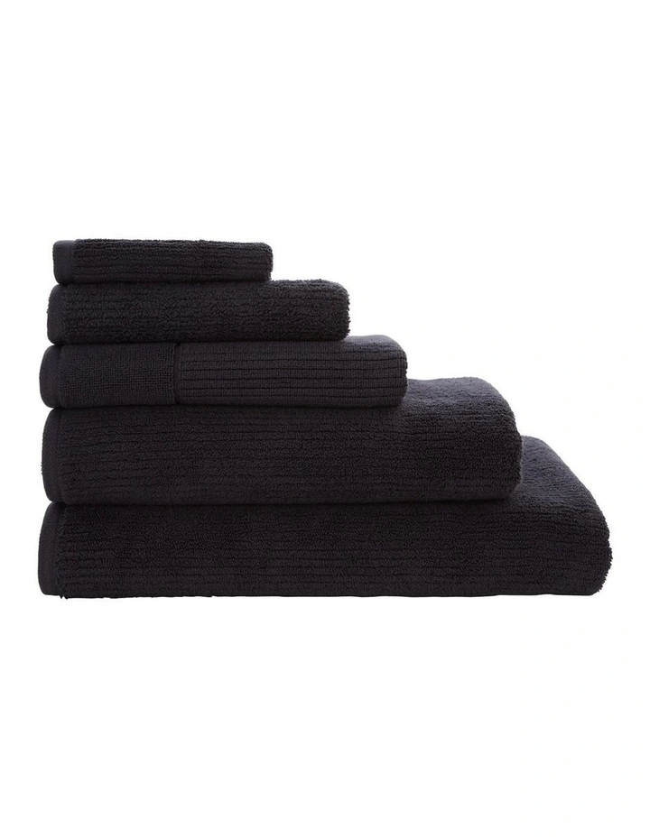 Living Textures Towel Range in Carbon