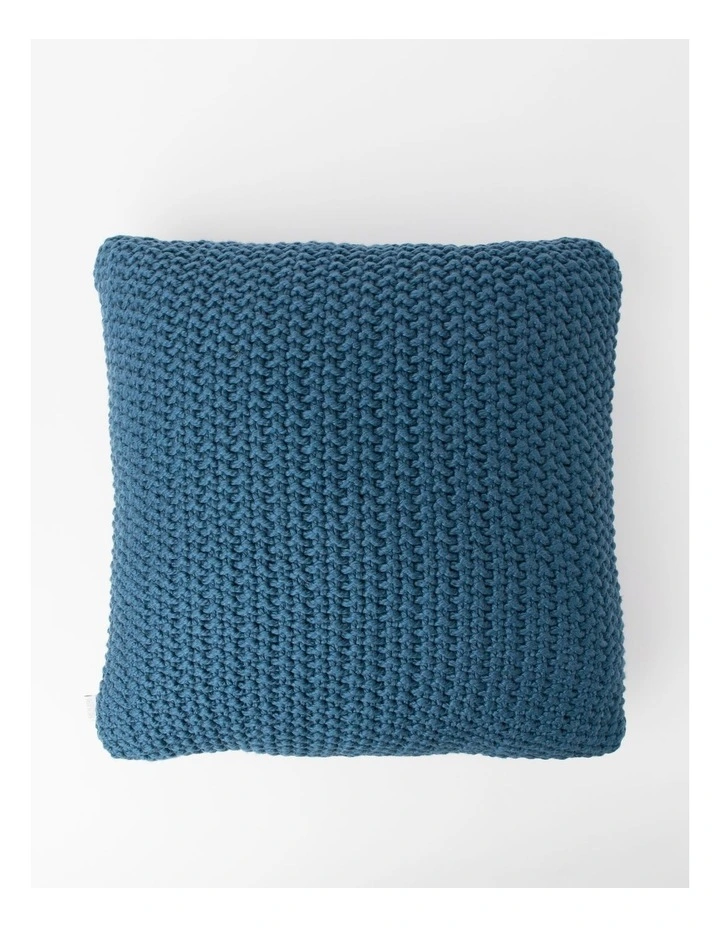 Norwood Knitted Cushion in Seaglass