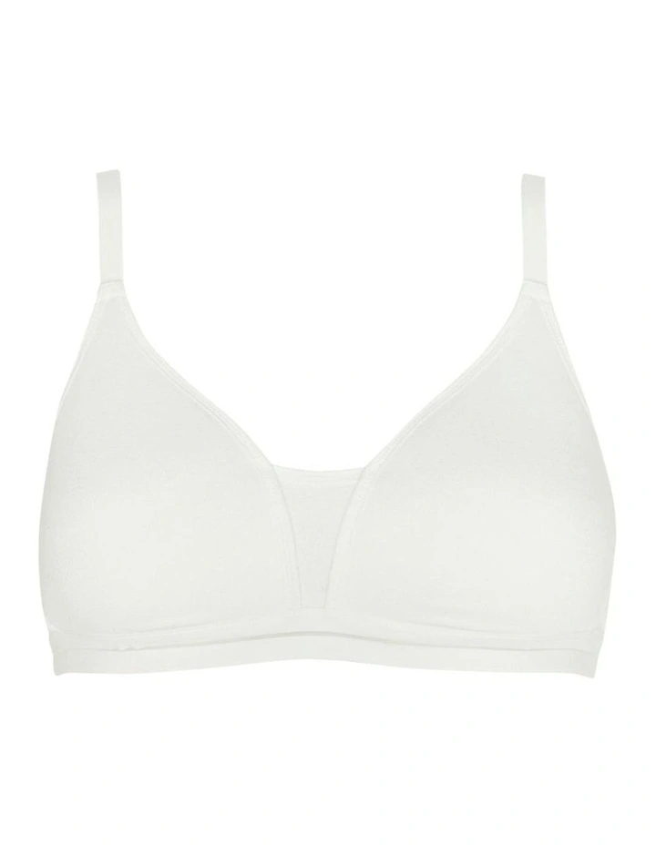 Posie Racerback Wirefree T-shirt Style Teen Bra in Ivory
